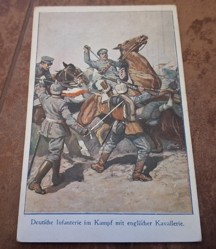 Deutsche infanterie im - ak,