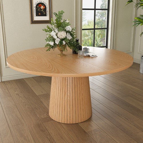 Esstisch rund 110cm - , walnuss