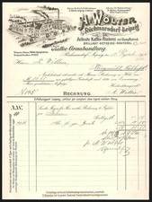 Rechnung Rückmarsdorf-Leipzig 1901, A. Wolter, Kaffee-Rösterei, Das Betriebsgel 