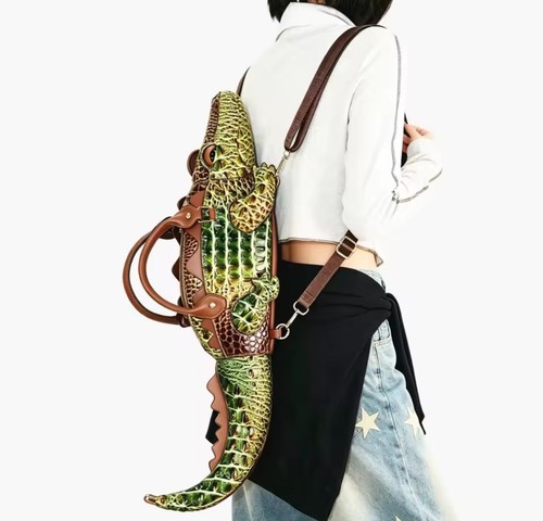 Schultertasche braun krokodil - schultertasche,