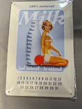 Blechschild-Kalender 20 x 30