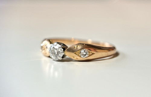 750 roségold ring mit - roségold,