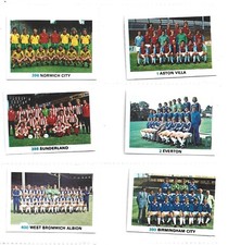 FKS SOCCER STARS 1977-78 UNBENUTZTE FUSSBALL AUFKLEBER - SEHR GUTER ZUSTAND KOMPLETT IHR SET