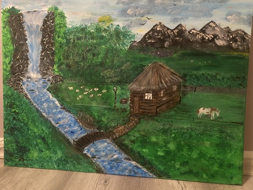 Acryl gemälde handgemalt - acryl,
