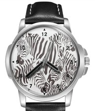 Zebra kunst lederarmband big - zebra,