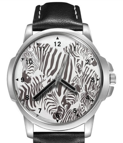 Zebra kunst lederarmband - kunst, big
