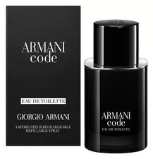 ✅ Armani Code Homme Eau de Toilette Spray Herren-EdT nachfüllbar 50ml + Probe ✅
