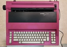 Eletronische Schreibmaschine Privileg 1900 in Pink mit Bedienungsanleitung