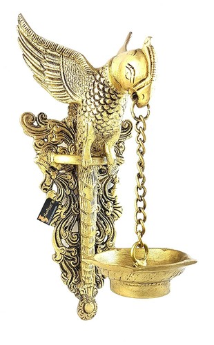 Papagei design messing wand - papagei,