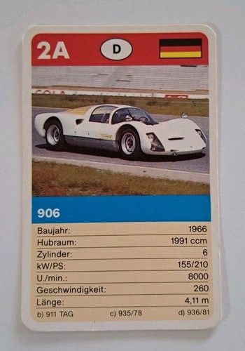 Porsche 906 einzelkarte - 2a,