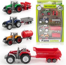 4 Stück Mini Traktor mit