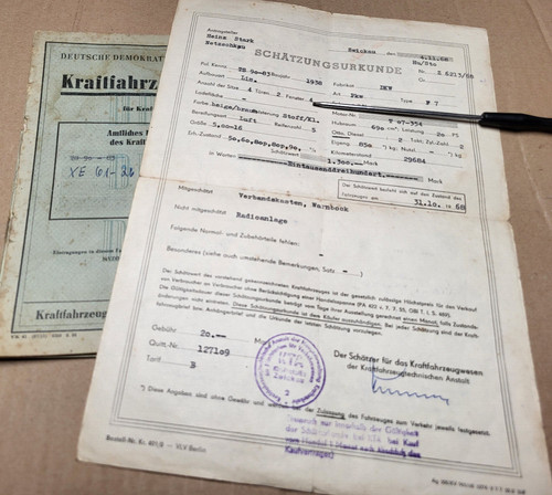 Kfz brief kraftfahrzeugbrief - brief,