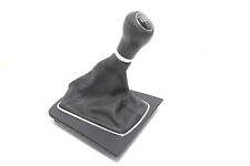 Audi A4 8E B6 B7 Schaltknauf Schalthebel Schalthebelgriff Leder 6Gang schwarz so