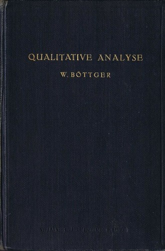 Qualitative analyse böttger - analyse, w