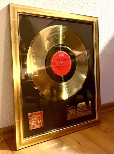 Goldene schallplatte gold - goldene,