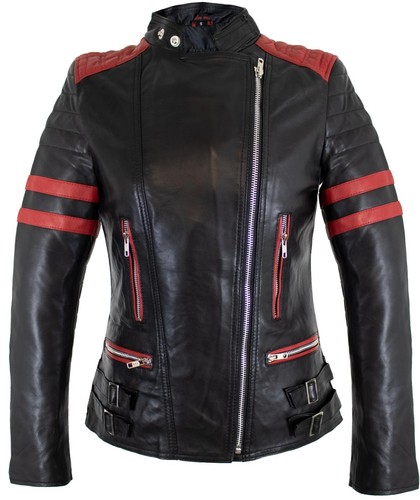 Retro damen lederjacke - damen,