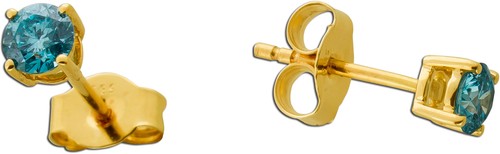 Diamant ohrstecker gold - diamant,