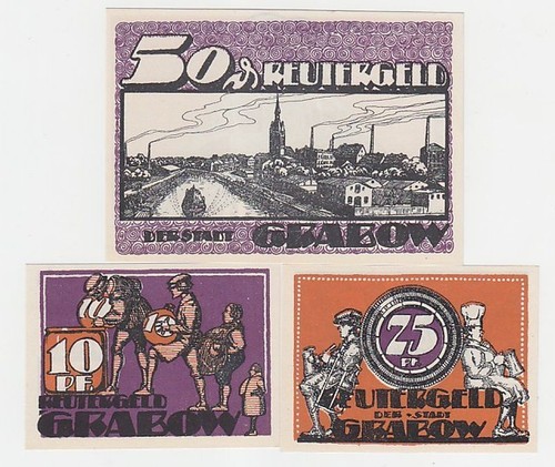 Kompl serie banknoten - serie, 3