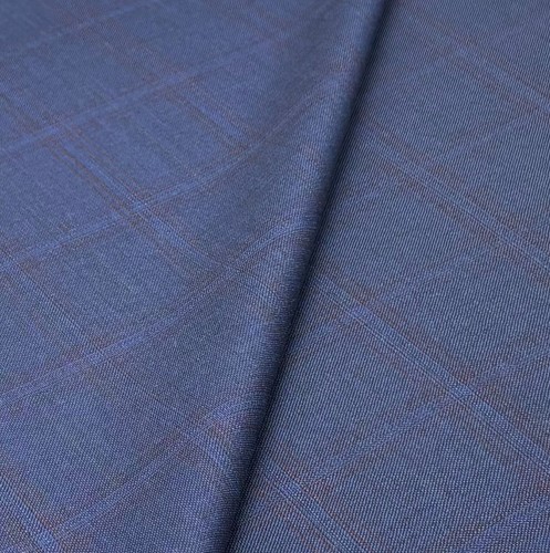 Blau rot karo - blau, wolle