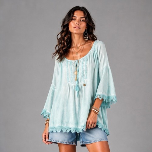 Damen tunika bluse - bluse, shirt
