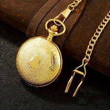 Taschenuhr mit Deckel + Kette