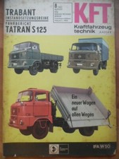 KFT KRAFTFAHRZEUGTECHNIK 8-1967 (3) W 50 Tatran S 125 MAS-500 Ikarus 200 Hanomag