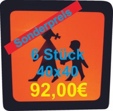 Warntafel, Magnetschild, Schulbusschild, 40x40 cm Schulbusschilder Auto-Magnet