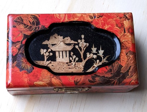 Schatulle pagode vintage dose - schatulle,