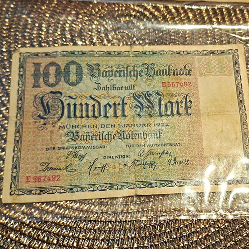 Bayerische notenbank 100 mark - notenbank,