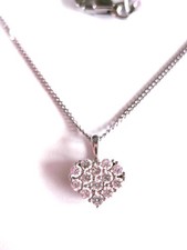 Anhänger mit Kette Weißgold