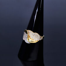 Funkelnder Ring 585 14K ECHT GOLD 57RG Damen NEU Geschenk Idee Schmuck 