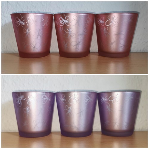 Glasteelichthalter rosa - glasteelichthalter,