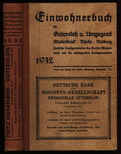 Einwohnerbuch für gütersloh - für,