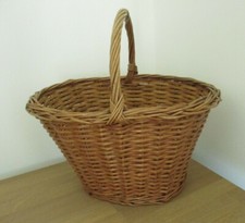 Vintage Bauernkorb Weide Obstkorb Holzkorb Deko  