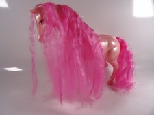 Vintage Pferd für Barbie o. ä. Puppe pink mit Glitzer wie abgebildet rar (19384)