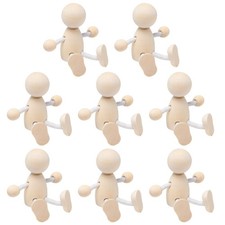 8pcs Wooden Dolls DIY Painting