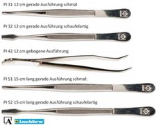 Leuchtturm Pinzette für Briefmarken mit Etui versch.Varianten auswählbar