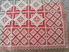 Nostalgie Plauener Spitzendecke aus Omas Wäschetruhe, rechteckig