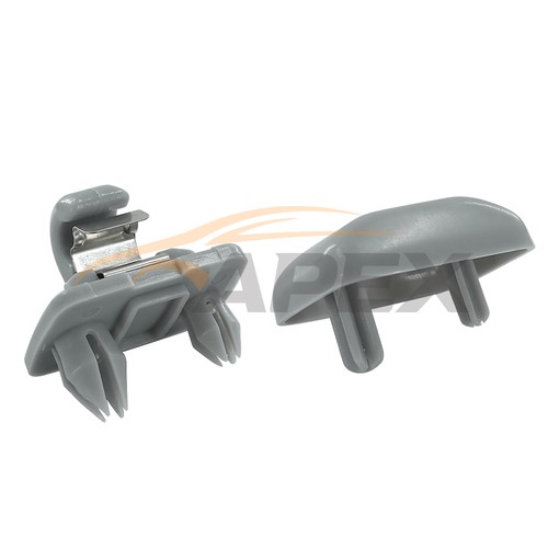 Grau sonnenblende haken - 2x,