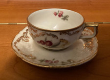 Rosenthal: feines Espresso/Moccatässchen m.Untertasse,Sansouci,vermtl.50/60er J.