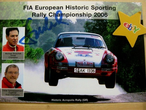 Original rallye autogrammkarte - original,