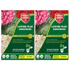 Protect Garden Lizetan Plus Combistäbchen 2x 40 Stück Weiße Fliege Blattläuse