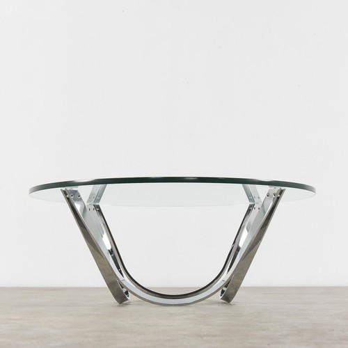 Chrom glas couchtisch mod - glas,