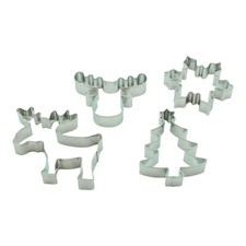 4er Set Ausstecher Elch