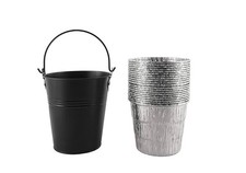 Fettöleimer mit Allufollien