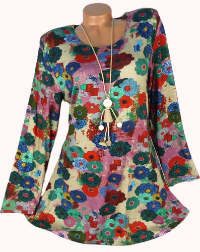Tunika longshirt bluse shirt - longshirt,