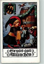 13018136 - sign M. Luber - Bier zapfen  Muenchner Kindl