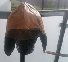 Cabriomütze Fliegermütze Leder Damen