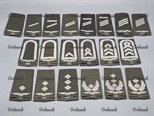 BUNDESWEHR - RANGSCHLAUFEN LUFTWAFFE WEISS/OLIV SCHWINGE - DIENSTGRAD WÄHLBAR