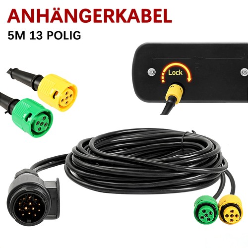 Kabelsatz stecker 13pol 5m - stecker, 13pol.